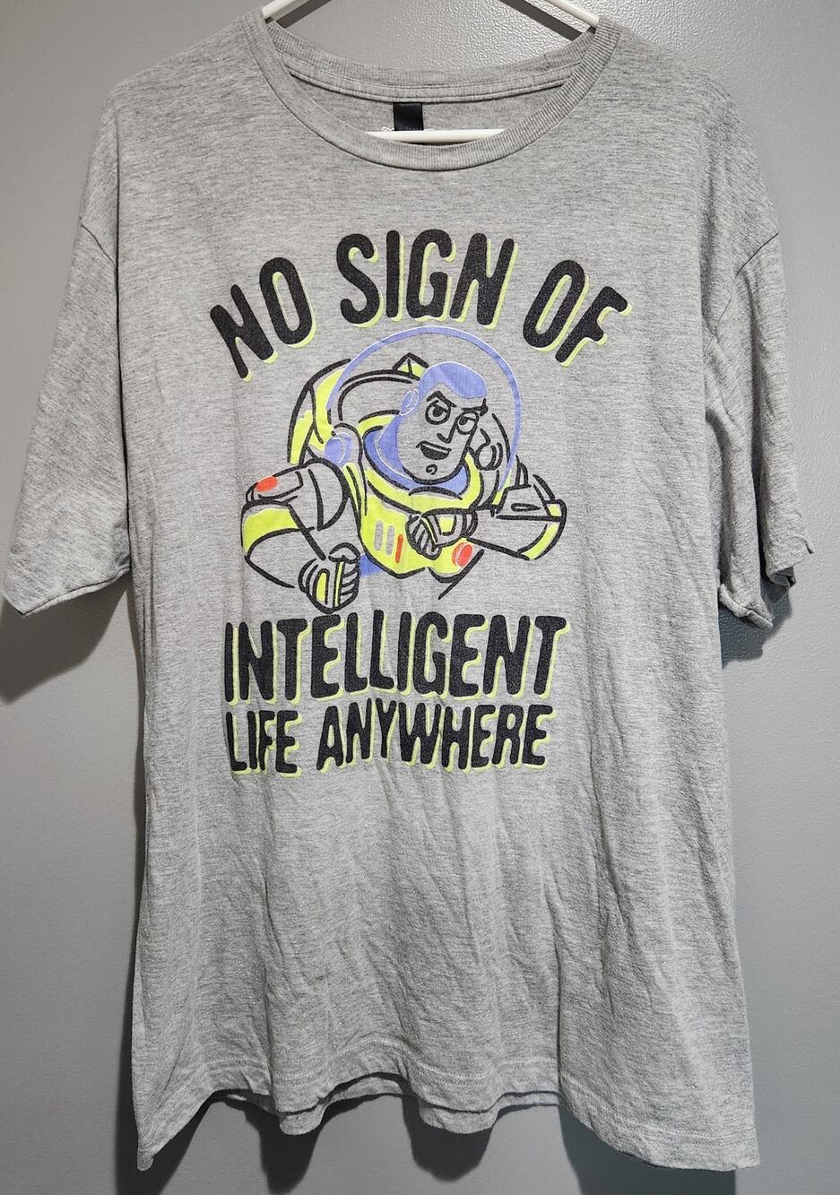Disney Toy Story Buzz Lightyear No Sign of Intelligent Life Men's XL